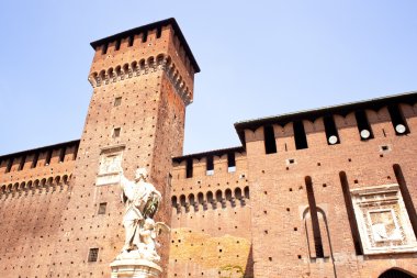 nepomuk altında Milano sforzesco castle of St. john