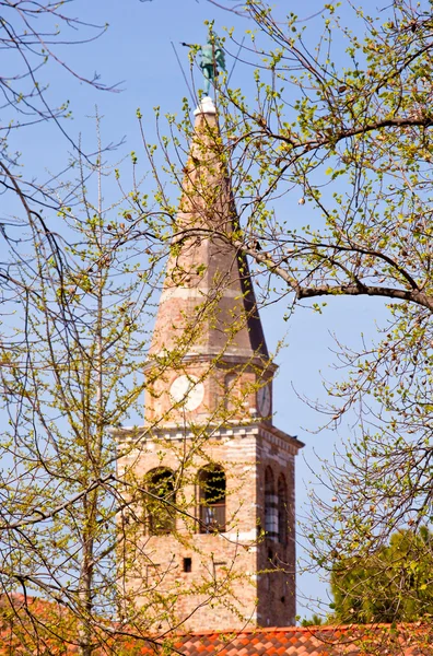 Bell tower of the St. Euphemia Basilica, Grado — Stock Photo, Image