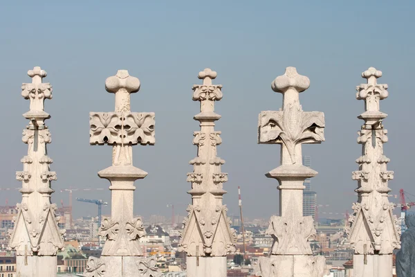 Spire, catedral de Milão — Fotografia de Stock