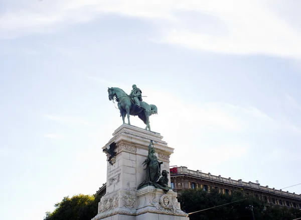 Garibaldi pomník v Miláně — Stock fotografie