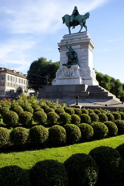 Monument Garibaldi à Milan — Photo