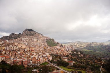 View of Nicosia, Sicily clipart