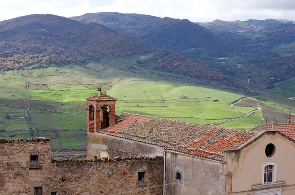 Vista de Sperlinga, Sicília — Fotografia de Stock