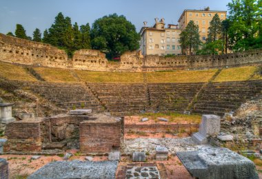 Roman Theater in Trieste clipart