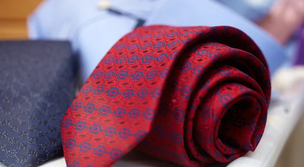 Vörös nyakkendő — Stock Fotó