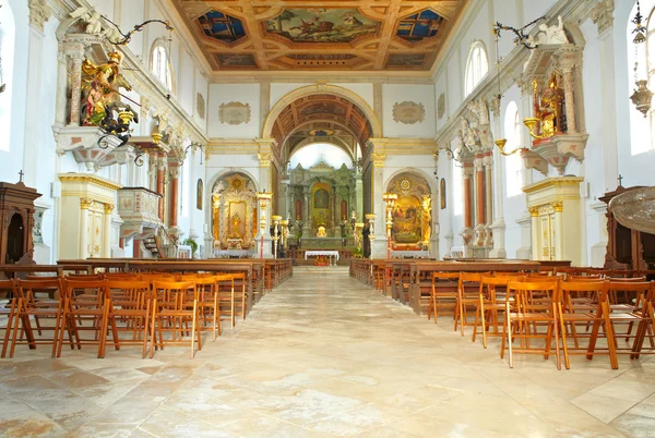 Interior da igreja de São Jorge, Piran — Fotografia de Stock