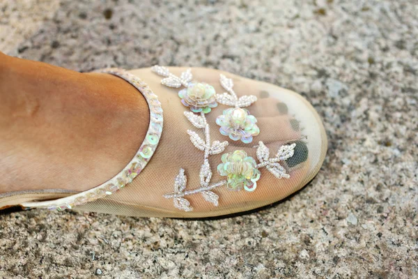 Sandal tersulam — Stok Foto