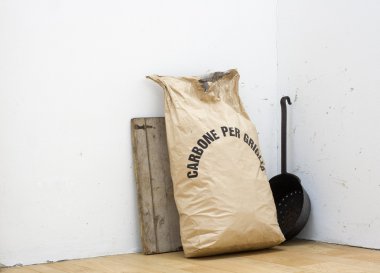 Bag with coal