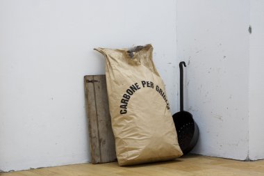 Bag with coal