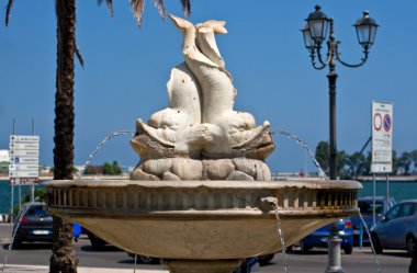 Fish statue, Brindisi clipart