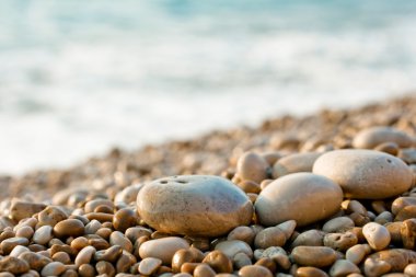 Gravel on the beach