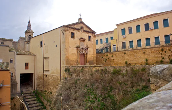 教会，leonforte-西西里岛意大利 — 图库照片