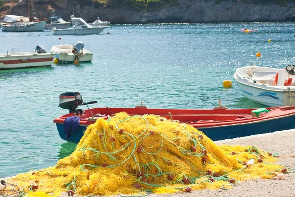 Sieci rybackie żółty — Zdjęcie stockowe