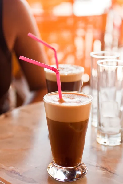 Bebida de café fria misturada — Fotografia de Stock
