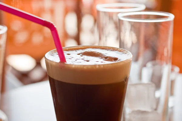 혼합된 냉 커피 음료 — 스톡 사진