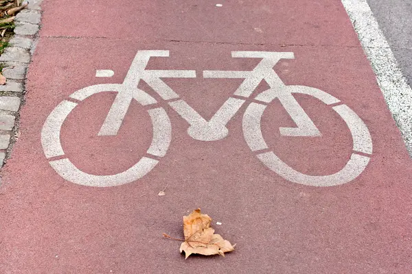 Caminho de bicicleta — Fotografia de Stock