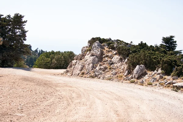 Road, Enos Mountain - Kefalonia — Stock Photo, Image