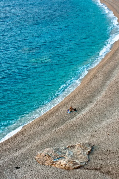 Praia de Platia Amos, Kefalonia - Grécia — Fotografia de Stock