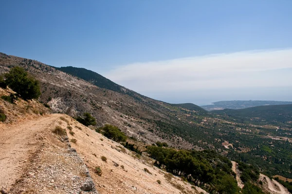 Road, Enos Mountain - Kefalonia — Stockfoto