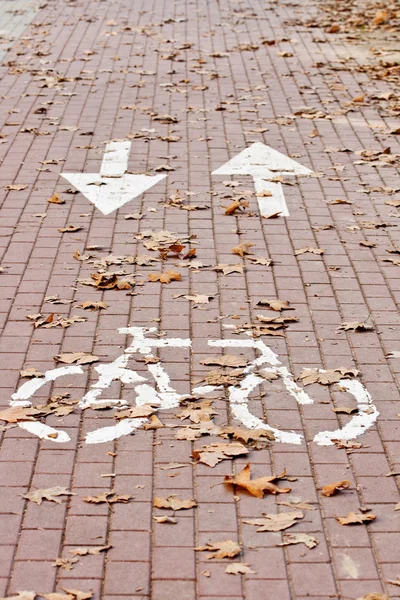 Велосипедної доріжці — стокове фото