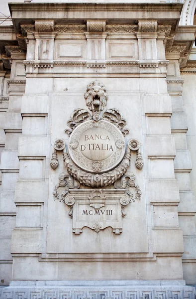 Znak banky, Itálie — Stock fotografie