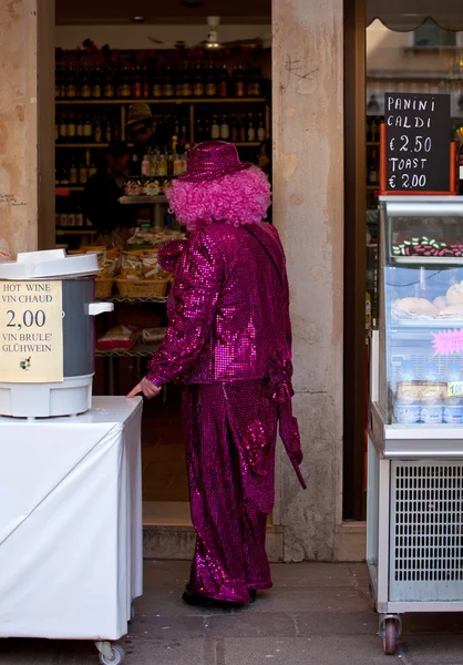 小丑，威尼斯狂欢节 — 图库照片