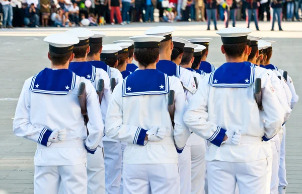 Sailors in white uniform — Stock Photo, Image