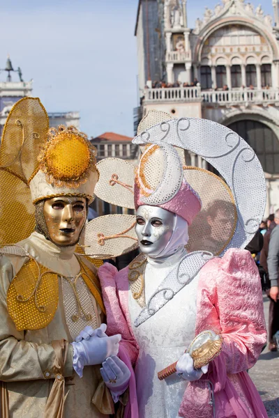 Venedik Karnavalı Maskeleri — Stok fotoğraf