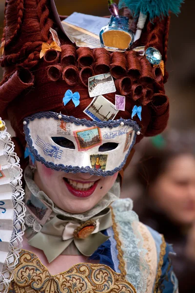 Maschere nel Carnevale di Venezia — Foto Stock