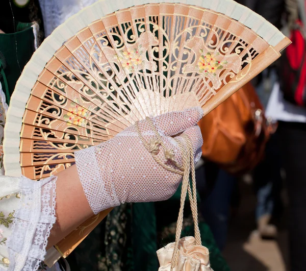 Fan, venezianischer Karneval — Stockfoto