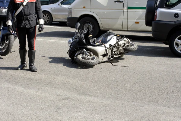 stock image Scooter crash