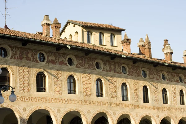 Palazzo Ducale em Vigevano, Pavia — Fotografia de Stock