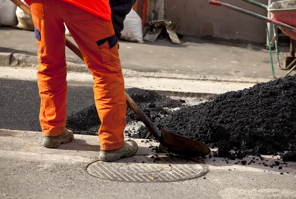 Workers of the Asphalt — Stock Photo, Image