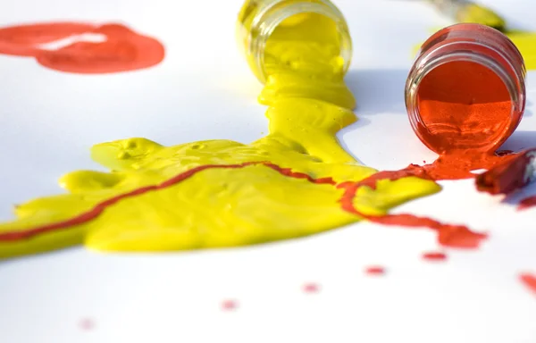 Colori giallo e rosso — Foto Stock