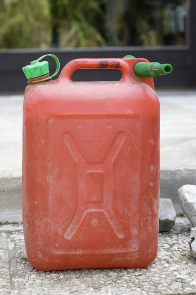 Red petrol can — Stock Photo, Image