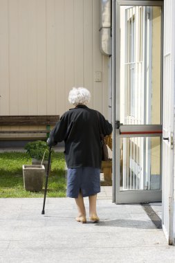 Elderly woman clipart