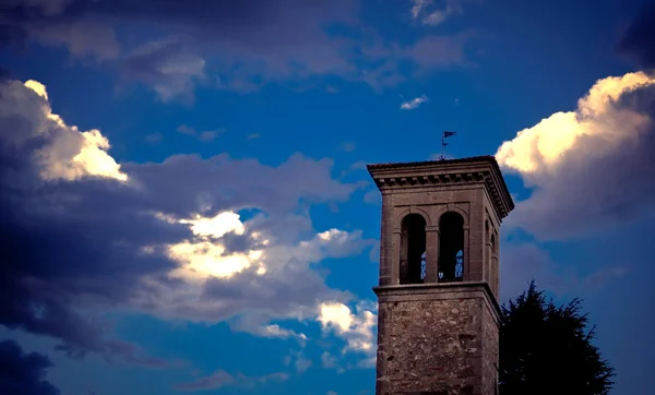 Zvonice st. pietro a st.biagio, cividale del friuli — Stock fotografie