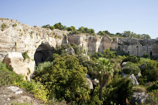 Jeskyně, neapolis Syrakusy - Sicílie — Stock fotografie