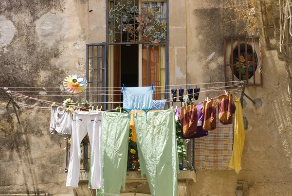 Drying laundry — Stock Photo, Image