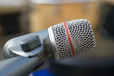 Professional recording microphone clipart