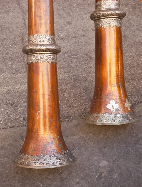 Tibetaanse trompetten — Stockfoto