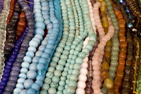 Colorful beads necklaces — Stock Photo, Image