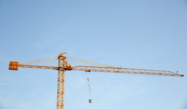 Crane on sky clipart