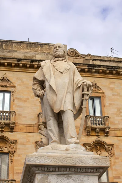 Garibaldi monument, Trapani — Stockfoto