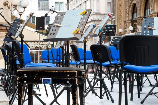 Chairs for musicians — Stock Photo, Image