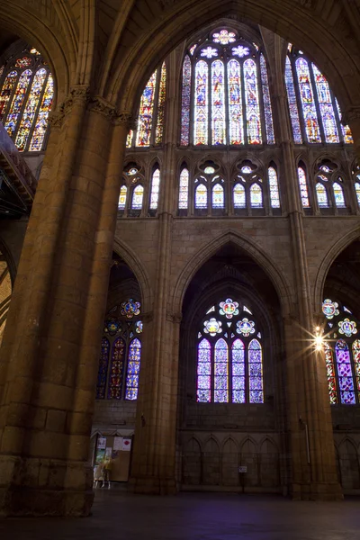 Окна Леонского собора — стоковое фото