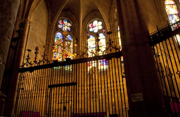 Janelas da Catedral de Leon — Fotografia de Stock