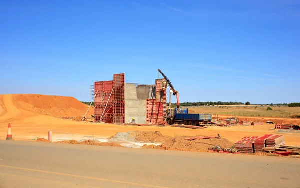 Construction site in spanish countryside — Stock Photo, Image