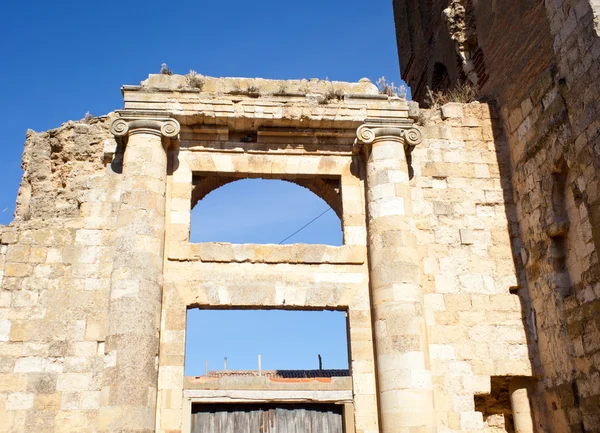 Ruins of San Benito's monastery in Sahagún — Stockfoto