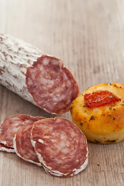 Rustikales italienisches Brot — Stockfoto